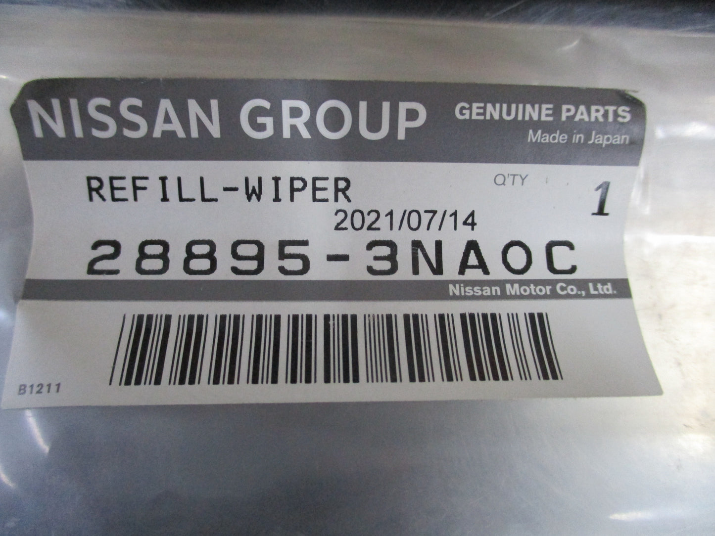 Nissan Leaf Genuine Drivers Side Wiper Refill New