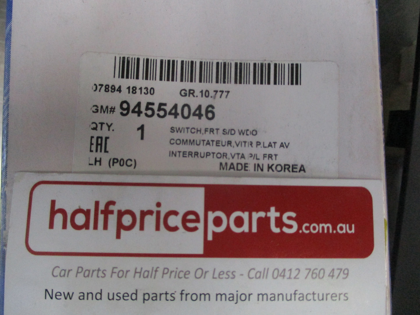 Holden Captiva Genuine Front Left Power Window Switch Assembly New Part