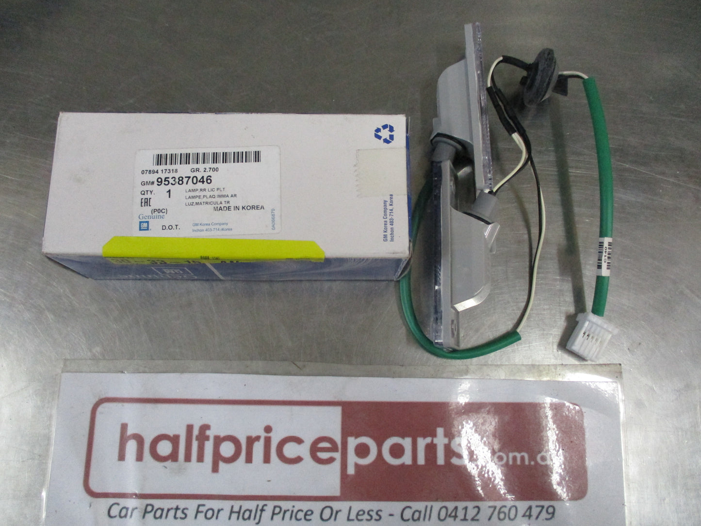 Holden Captiva Genuine License Plate Lamps And Wiring Assembly New Part