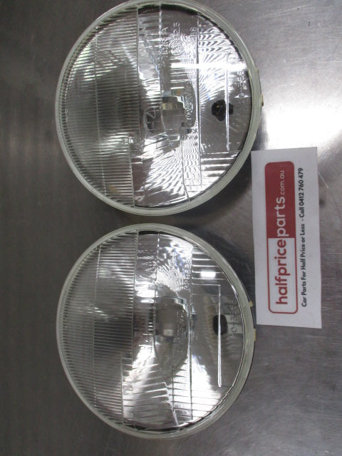 Navara 7 IInch H4 Halogen Head Light (Pair) Suits Older Cars (Not In Boxes) Used Part VGC