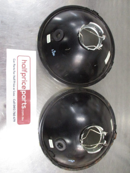 Navara 7 IInch H4 Halogen Head Light (Pair) Suits Older Cars (Not In Boxes) Used Part VGC