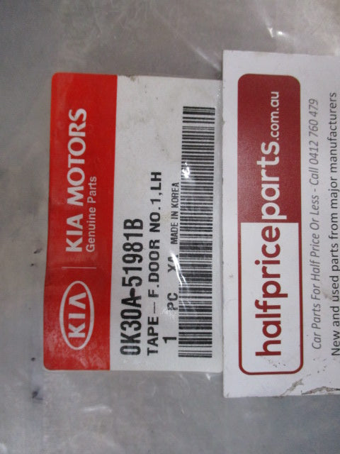 Kia Rio Genuine Front Left Hand Door Black Tape (No.1) New Part