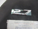 Toyota Hilux Genuine Front Door Chrome Emblem 2.7 New Part