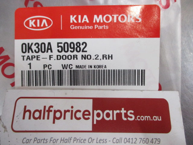 Kia Rio Genuine Front Right Hand Door Applique Black Tape No2 New Part