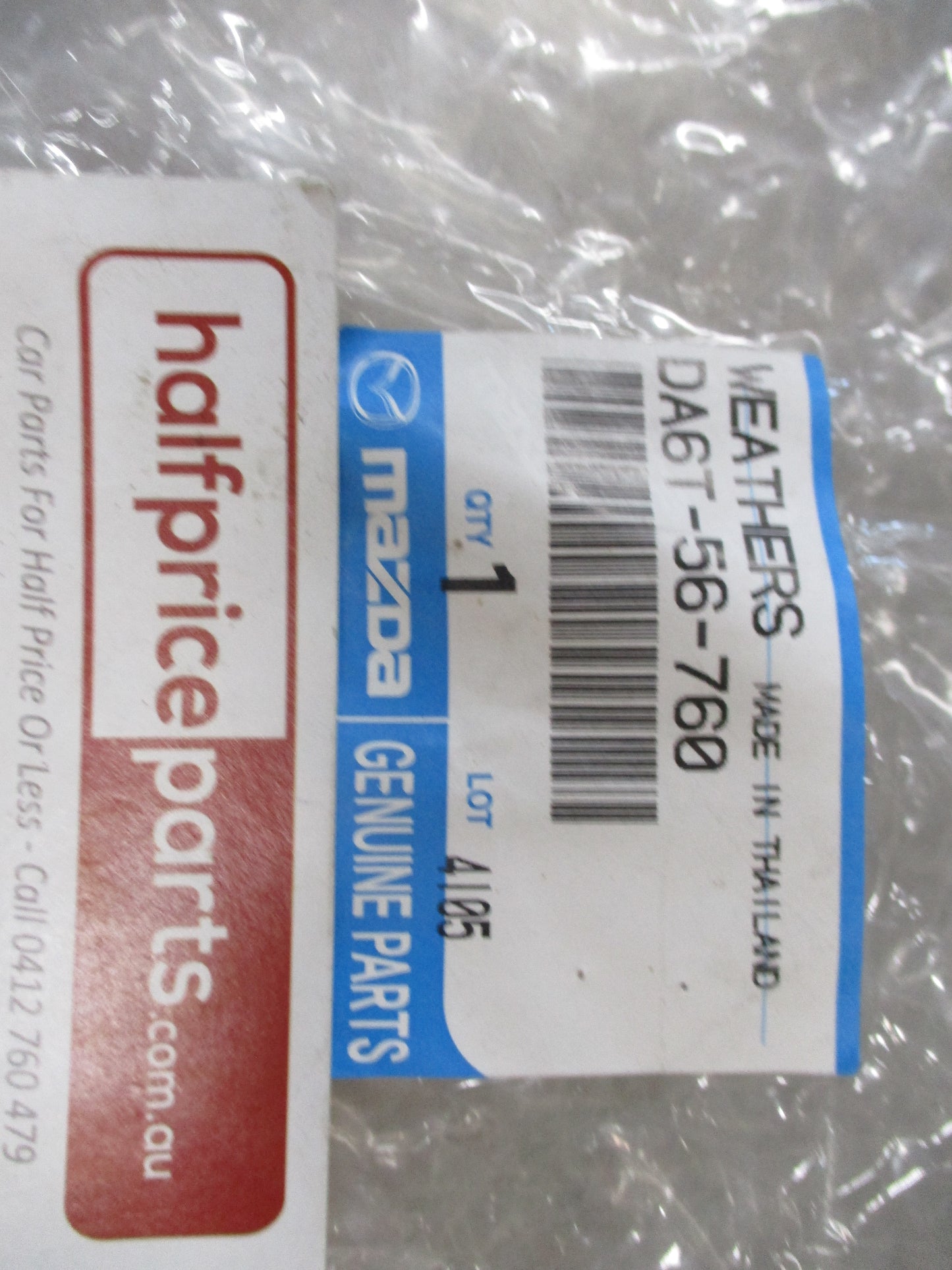 Mazda 2 DJ/DL Genuine Bonnet Rear Parting Seal Strip New Part