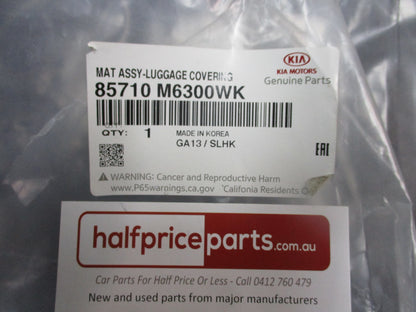 Kia Cerato Genuine Rear Luggage Covering (Black) Mat New Part