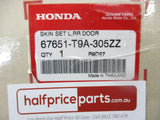 Honda Civic Genuine Left Hand Rear Door Outer Skin (Unpainted) New Part