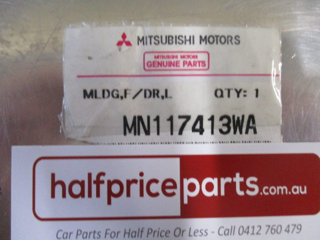 Mitsubishi Triton/Challenger Genuine Front Left Hand Door Protector Moulding (White) New Part