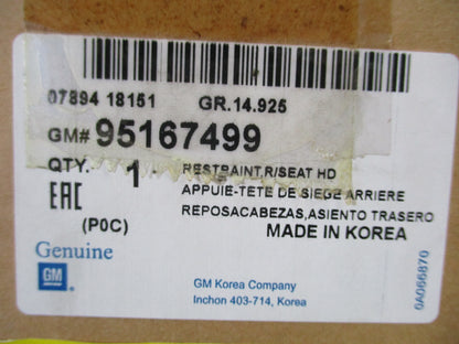 Holden Captiva Genuine Rear Seat (60%) Leather Headrest New