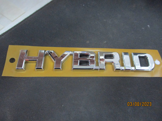 Toyota Corolla Genuine Rear Tail Gate/Boot Chrome Hybrid Emblem New Part