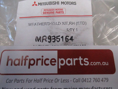 Mitsubishi Triton/Challenger Genuine Front Right Hand Slimline Weather Shield New Part