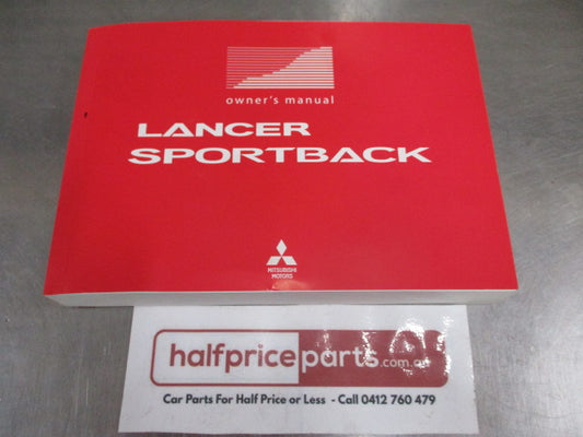 Mitsubishi CJ Lancer Sportback Genuine Owner's Manual New Part