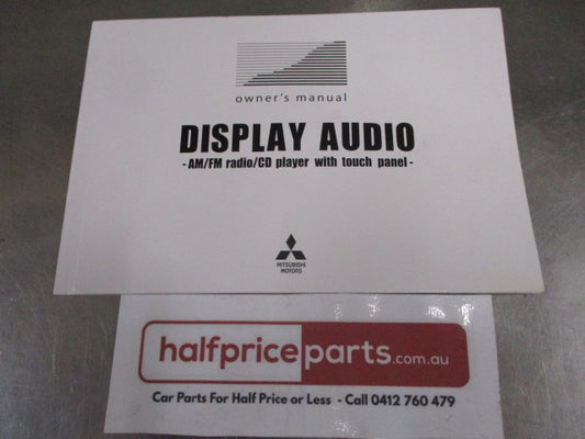 Mitsubishi Genuine Display Audio Owner's Manual New Part