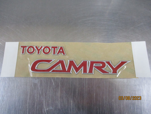 Toyota Camry ACV36 Sportivo Genuine Rear Boot Lid RED Emblem New Part