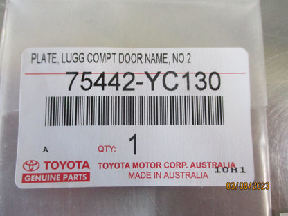 Toyota Camry ACV36 Sportivo Genuine Rear Boot Lid RED Emblem New Part