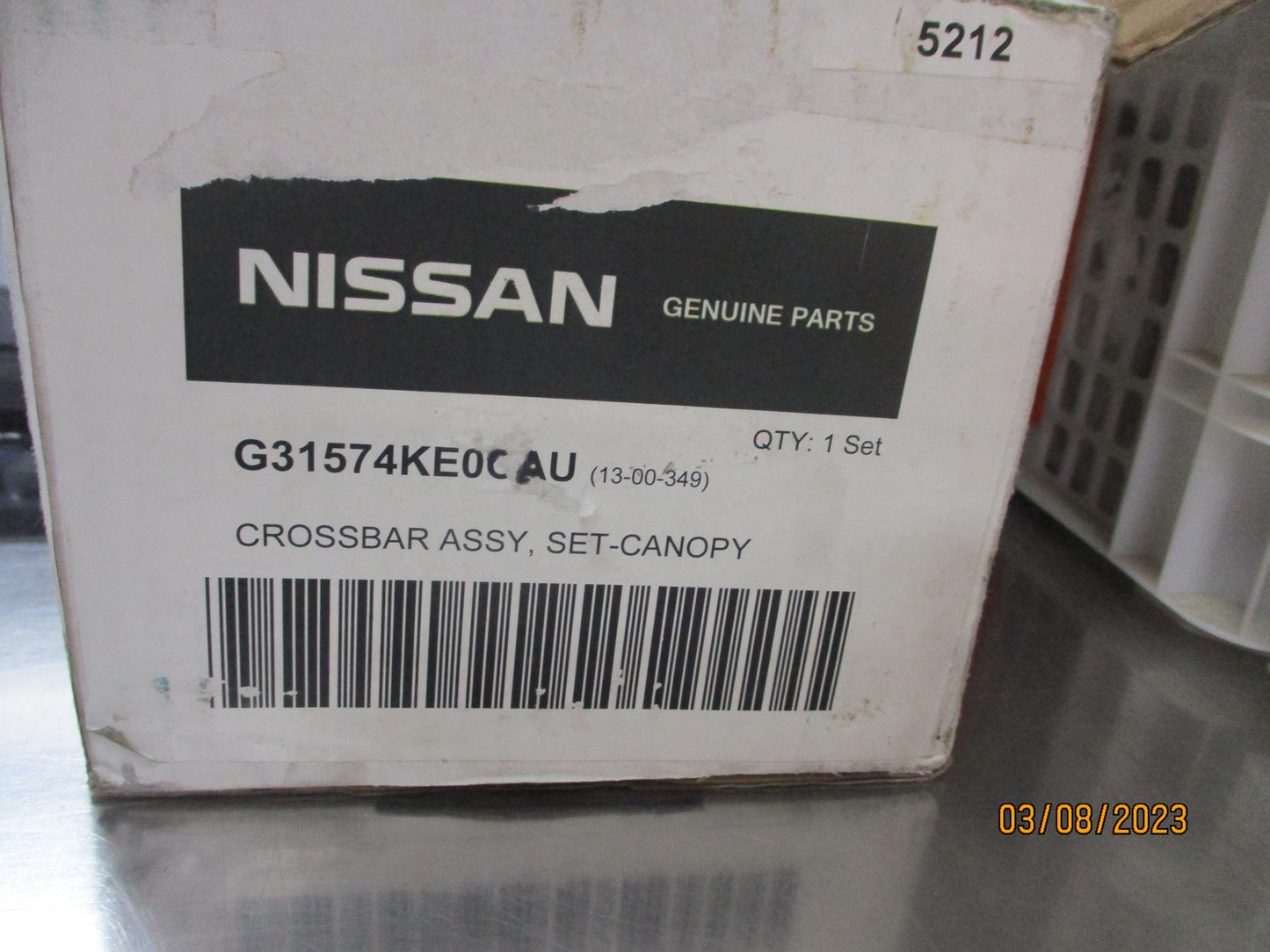 Nissan Navara D23 NP300 Genuine Canopy Roof Cross Bar Rack Set New Part