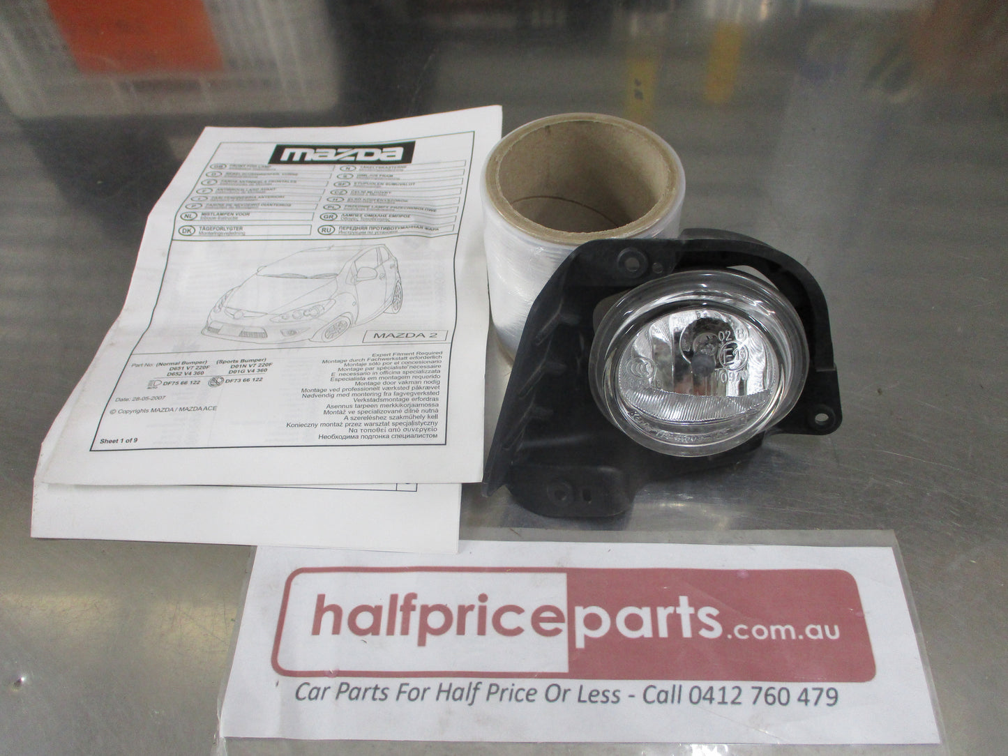Mazda 2 Genuine Left Hand Front Fog Light And Bracket New Part