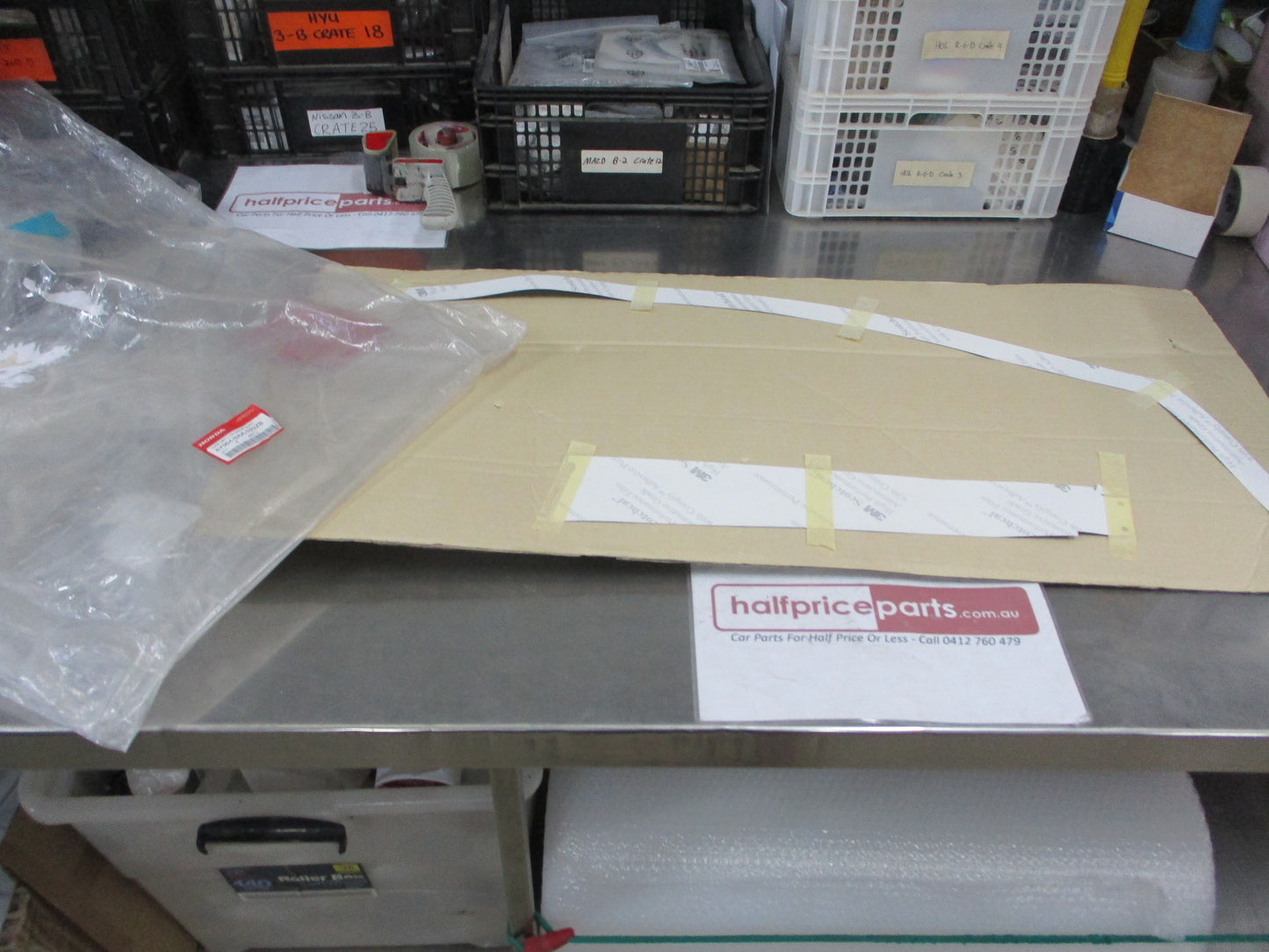 Honda Jazz Genuine Left Hand Front Door Sash Set (Black Gloss) New Part