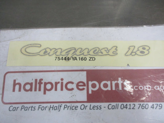 Toyota Corolla Conquest Genuine Rear Boot Decal New Part