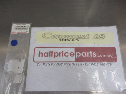 Toyota Corolla Conquest Genuine Rear Boot Decal New Part