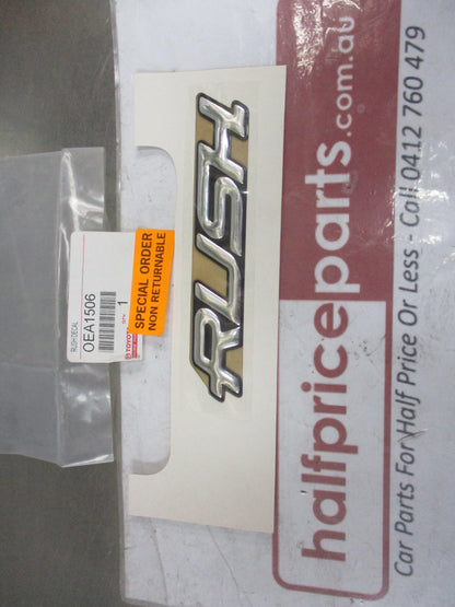 Toyota RUSH Genuine Chrome Emblem New Part