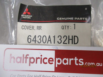Mitsubishi Pajero Genuine Rear Door Spare Wheel Cover Reverse Trim Plate (Grey) New Part