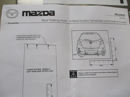 Mazda 2 DE Genuine Reverse Park Assist With Fitting Kit And Instructions (Spirited Green) New Part