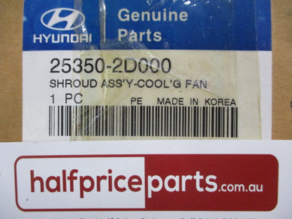Hyundai Tiburon/Elantra Genuine Radiator Fan Shroud New Part