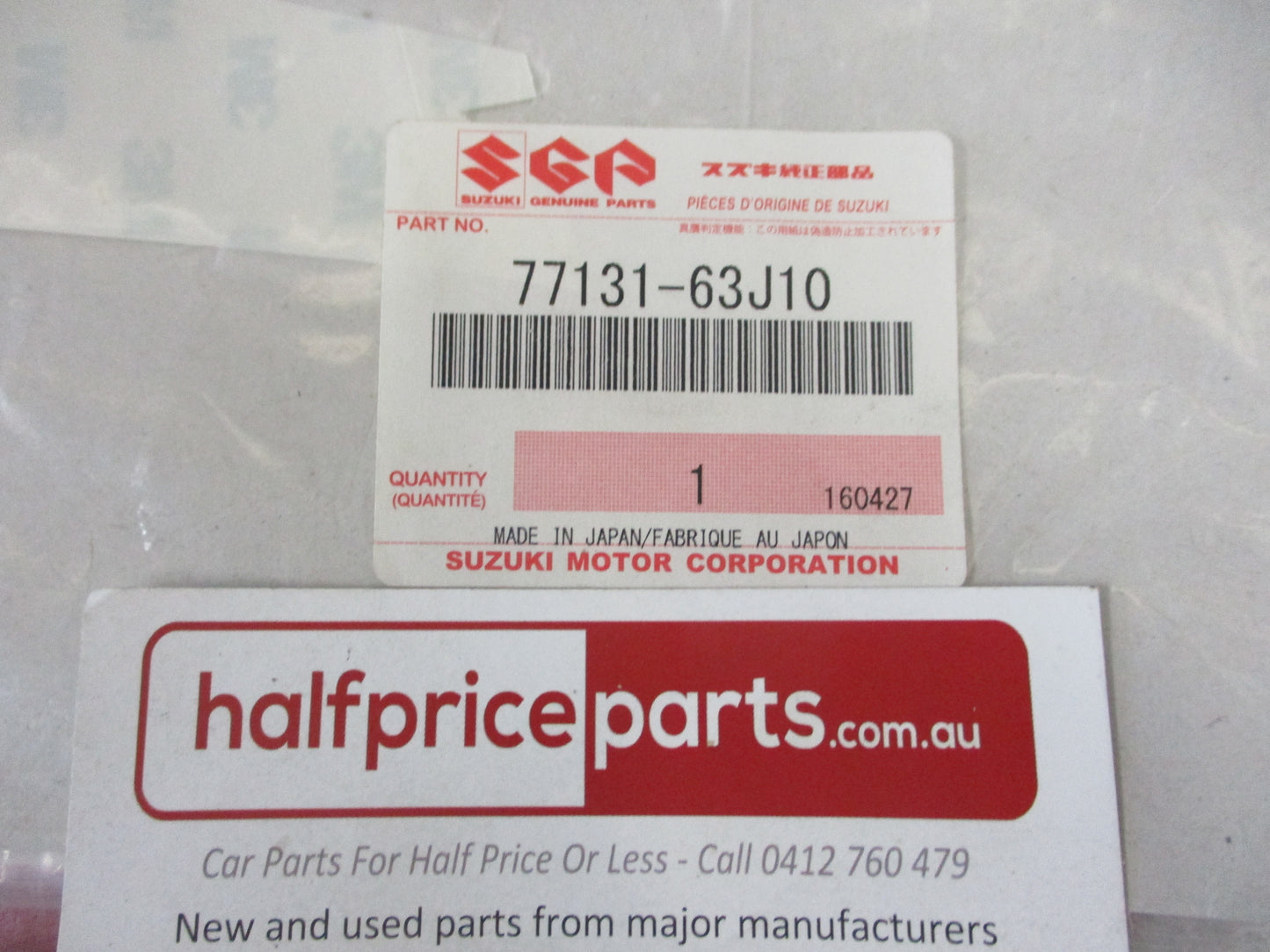 Suzuki Swift Genuine Right Hand Rear Sill Quarter Not Door Protection Sticker New Part