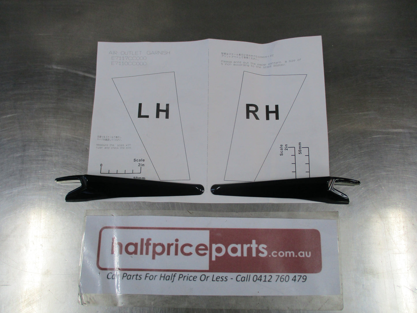 Subaru BRZ Genuine Left And Right Guard Vent Accents New Part