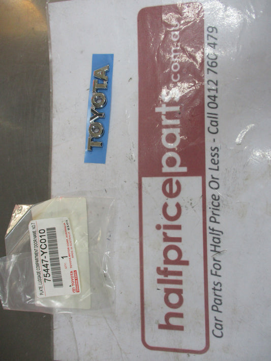 Toyota Camry Genuine Rear Boot Chrome Emblem New Part