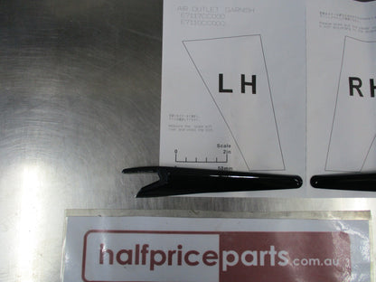 Subaru BRZ Genuine Left And Right Guard Vent Accents New Part
