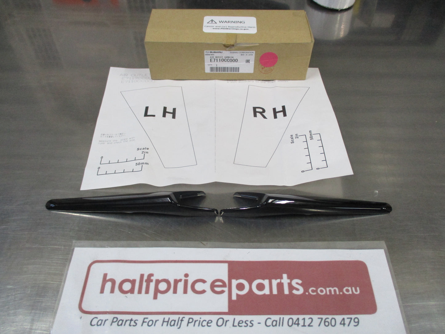 Subaru BRZ Genuine Left And Right Guard Vent Accents New Part