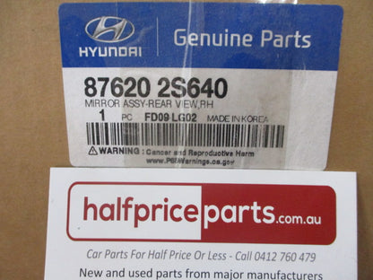 Hyundai IX35 Genuine Right Hand Electric Heated Mirror Assembly (Unpainted) New Part