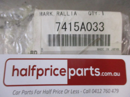 Mitsubishi Lancer Ralliart Genuine Ralliart Badge New Part