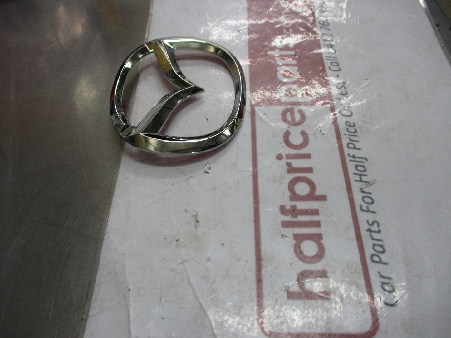 Mazda Protage Genuine Front Grille Emblem Chrome New Part