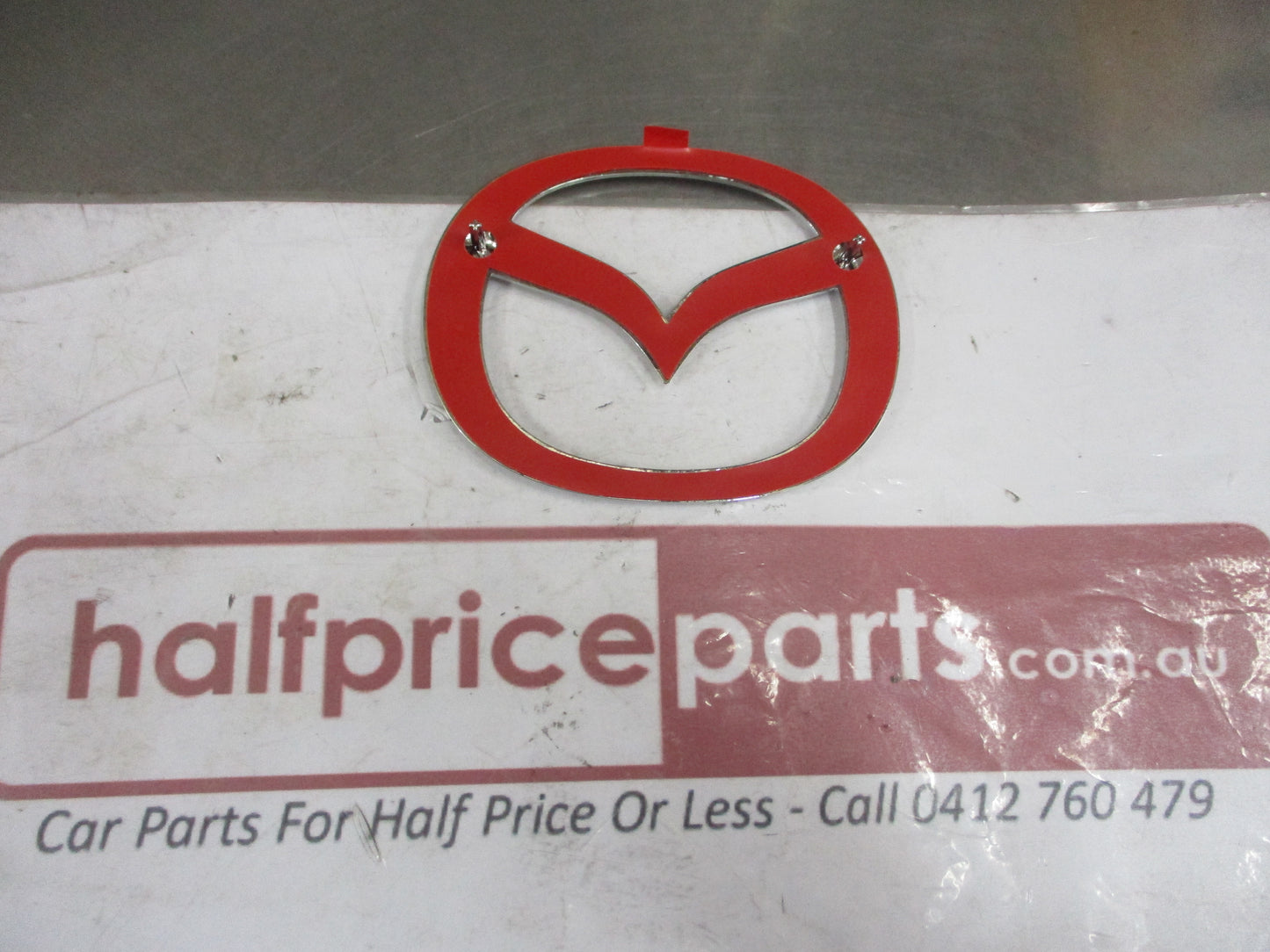 Mazda Protage Genuine Front Grille Emblem Chrome New Part