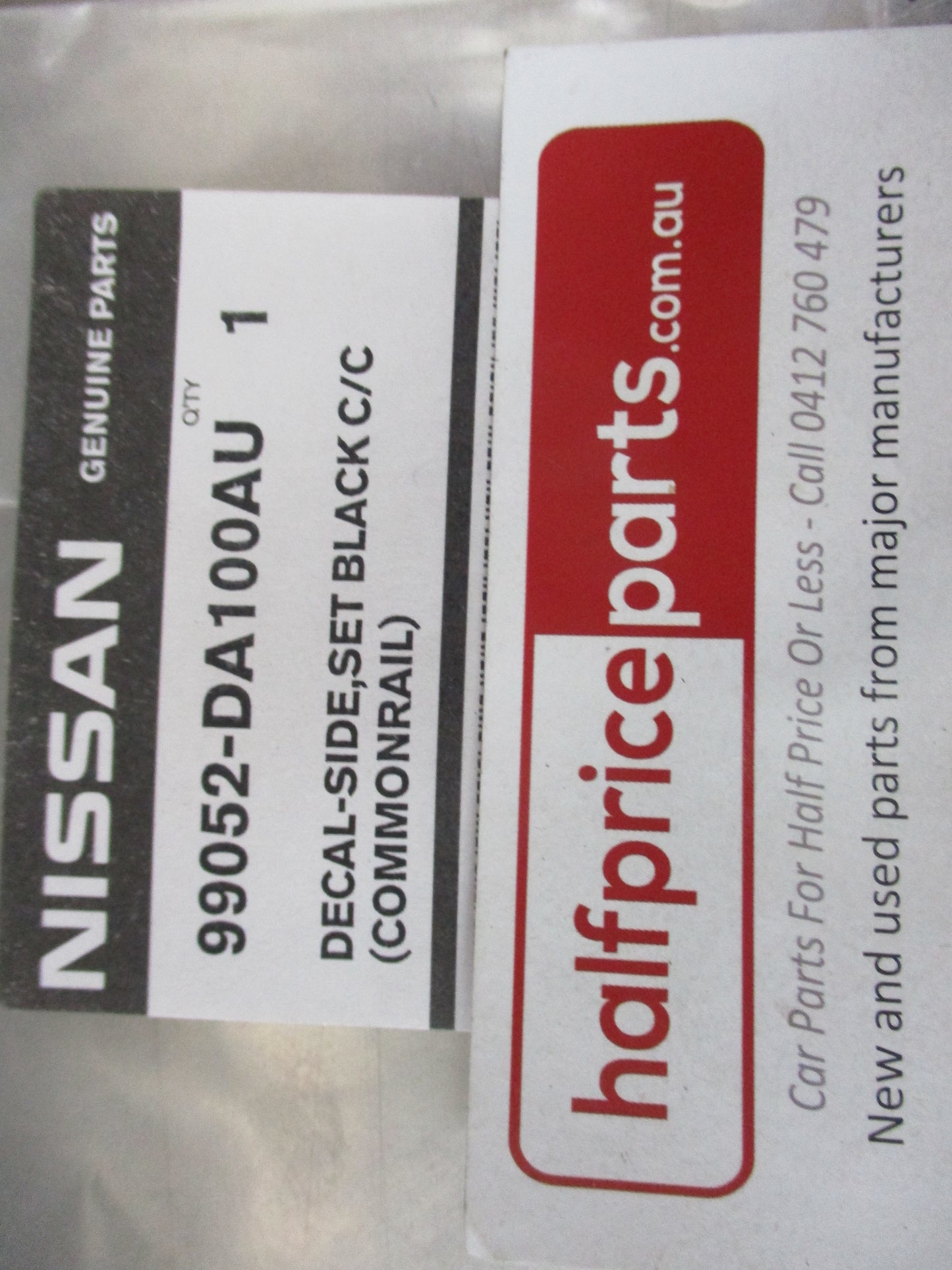 Nissan Patrol GU Y61 Genuine Common Rail Decal 1 ONLY New Part