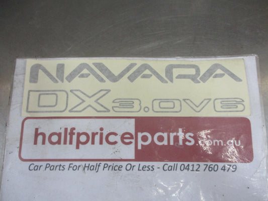 Nissan Navara D21 Genuine Tail Gate Decal (NAVARA DX 3.0V6) New Part
