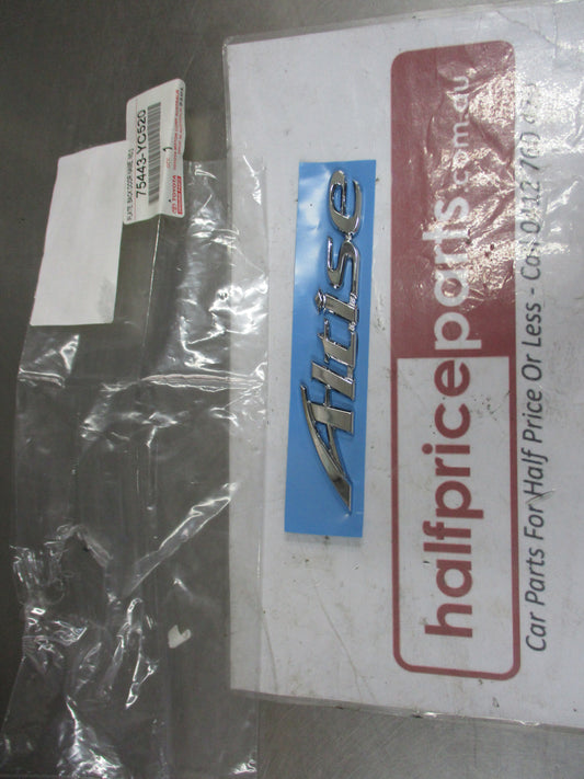 Toyota Camry Genuine Boot Lid Altise Emblem No3 New Part