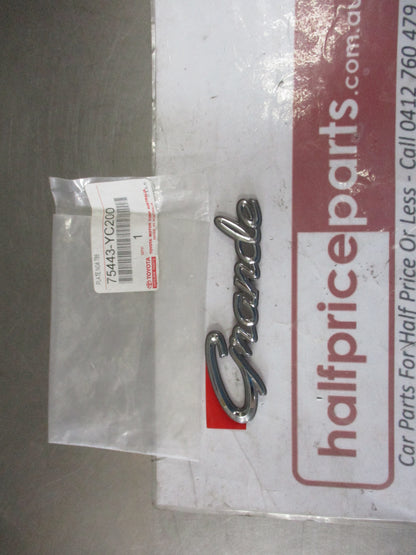 Toyota Prado Genuine Rear Tail Gate Chrome Emblem New Part