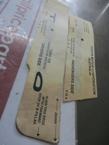 Toyota Tarage Genuine (Pair) Side Decals New Part