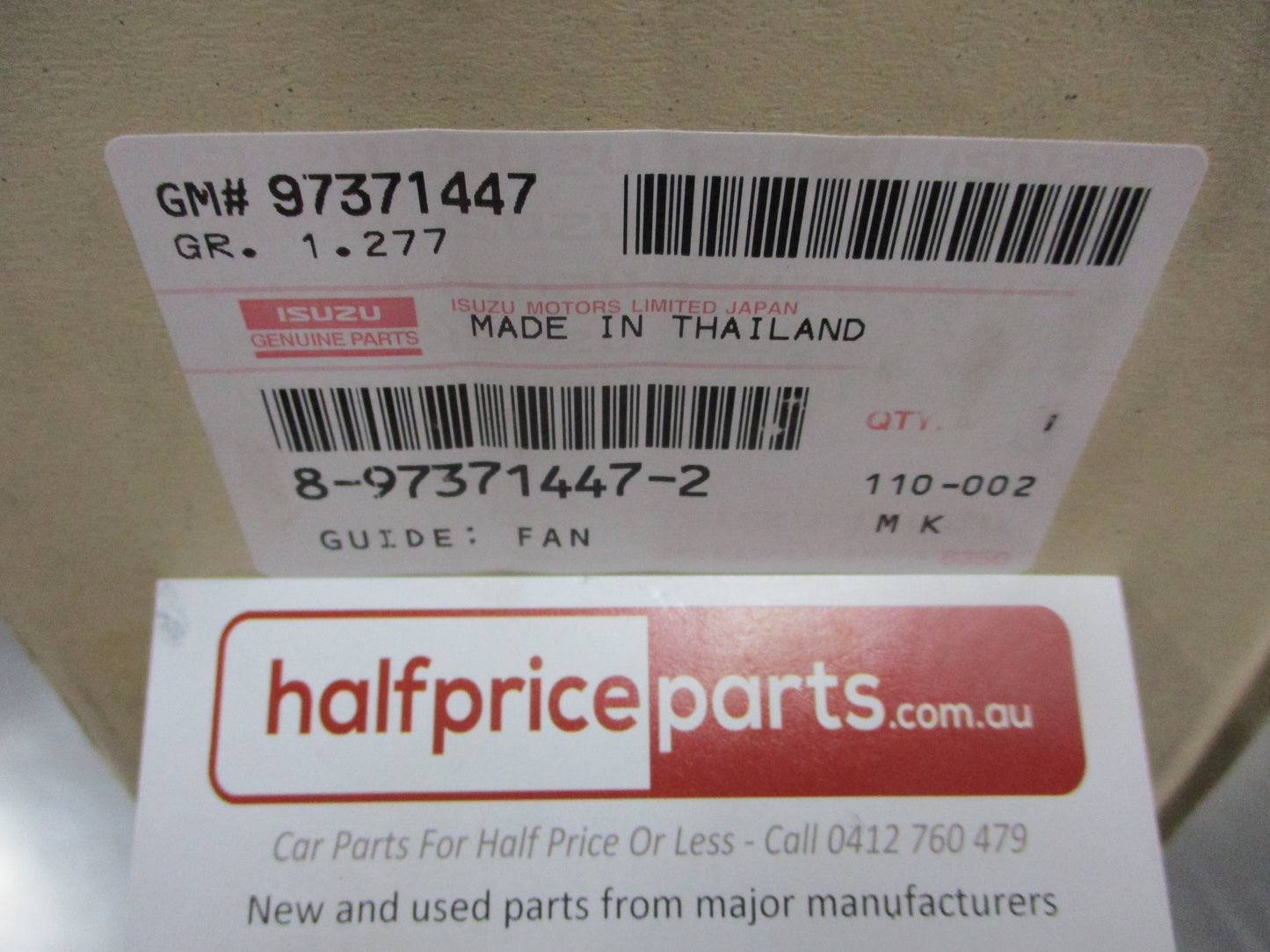 Isuzu D-Max Genuine Radiator Fan Shroud New Part