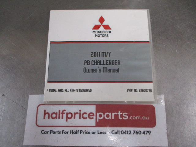Mitsubishi PB Challenger Genuine Owner's Manual Disc New Part