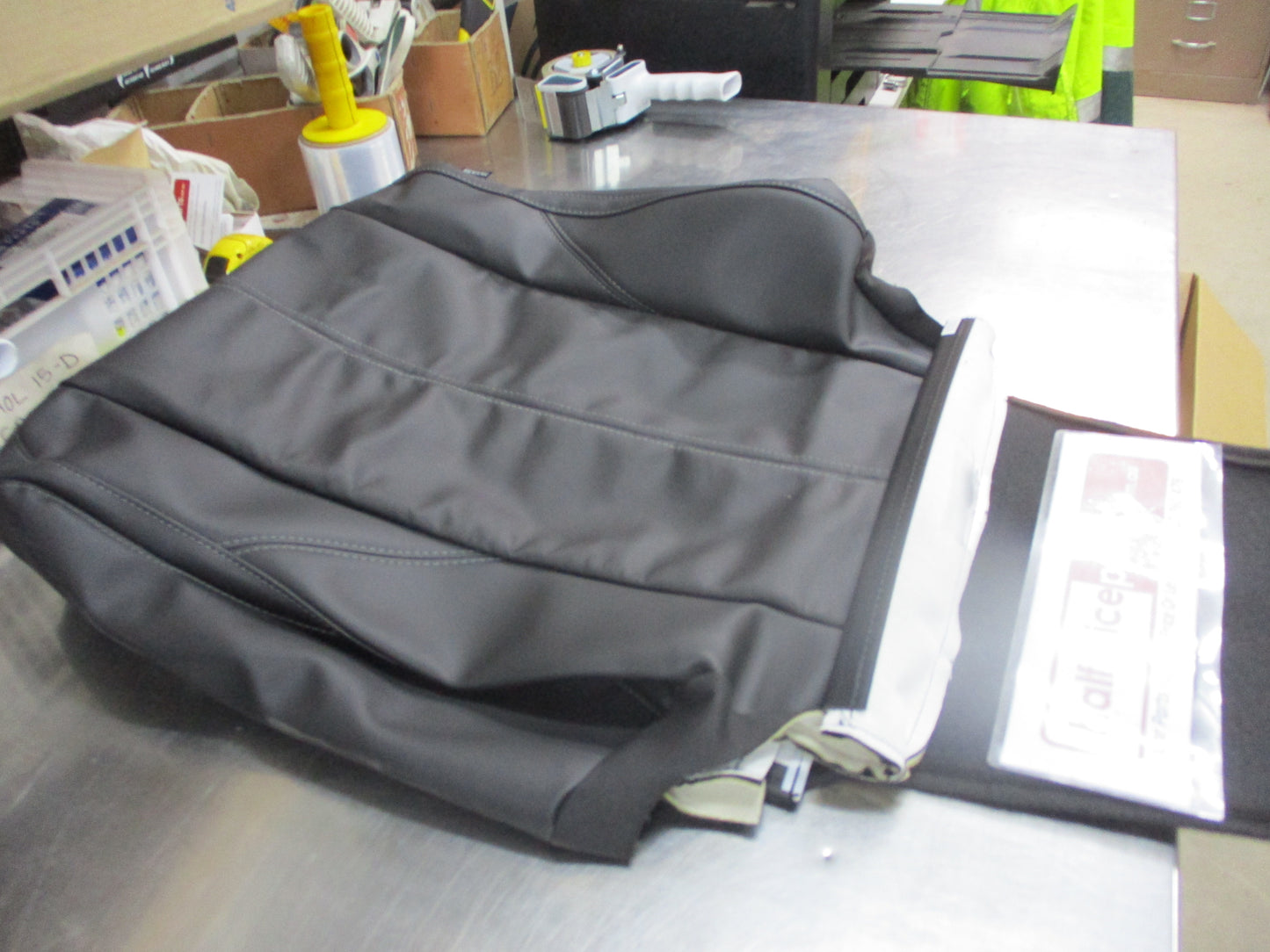Holden RG Colorado 7 Genuine Passenger Front Black Leather Seat Back Trim New Part
