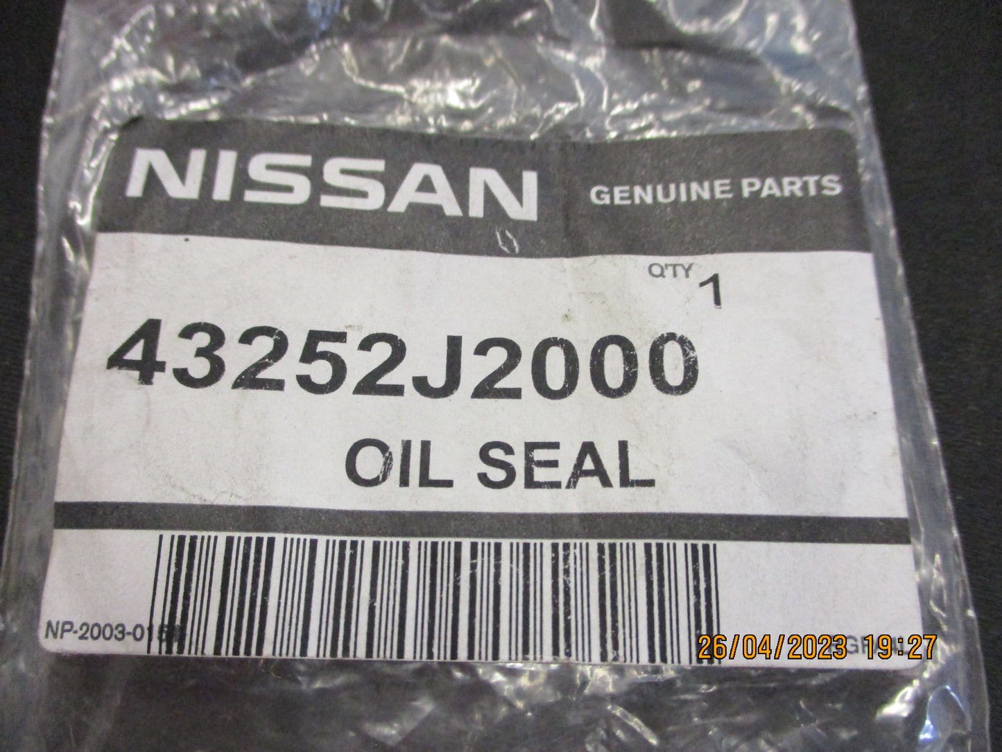 Nissan Forklift Genuine Rear Oil Seal New Part