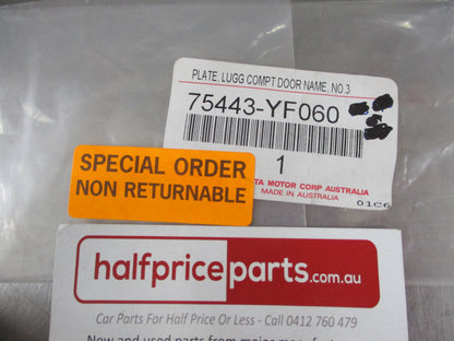 Toyota Avalon Genuine Rear Boot Chrome Emblem (Advantage) New Part