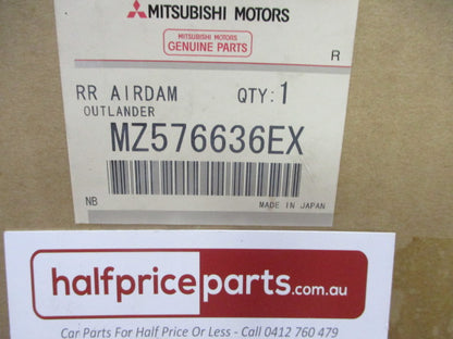 Mitsubishi Outlander ZK Genuine Rear Air Dam Both Left And Right (Dark Gray) New Part