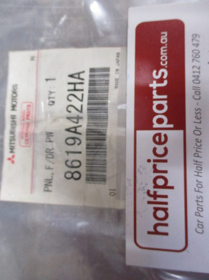 Mitsubishi Pajero Genuine Front Right Power Window Trim Panel New Part.