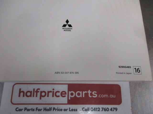Mitsubishi Outlander 2017 Owner's Manual New Part